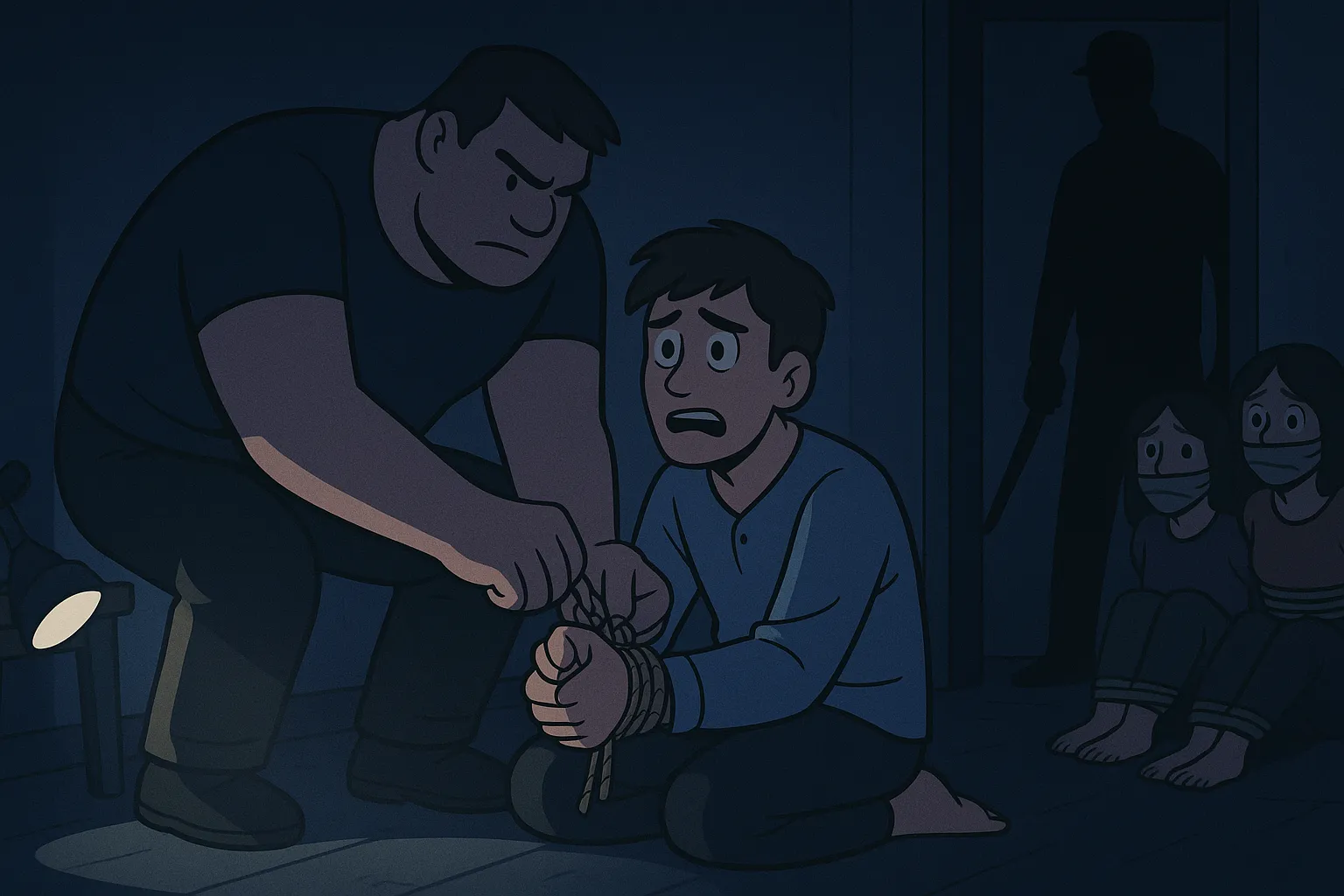 Từ 2h10 đến khoảng 3h - Trói, tra khảo và giết lần lượt từng người