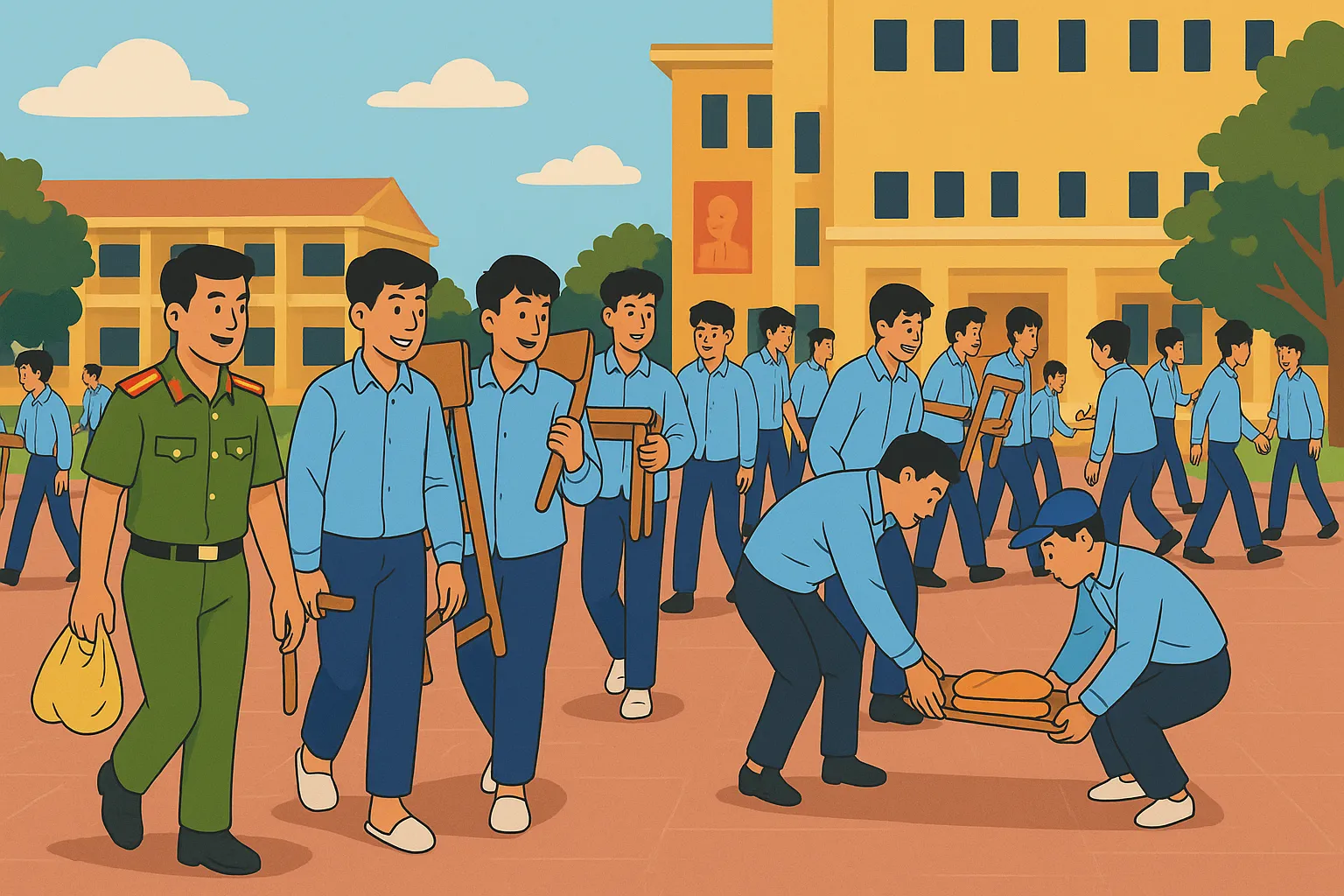 Mỗi năm học sinh trường giáo dưỡng được cấp những gì?