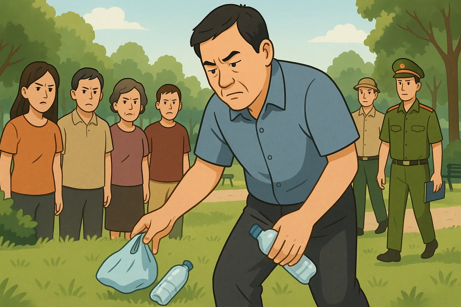 Xả rác bừa bãi nơi công cộng bị phạt bao nhiêu tiền?