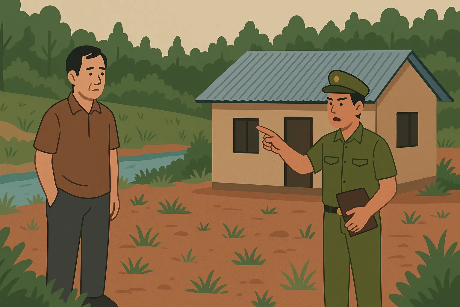 Xây nhà lấn sang đất vô chủ có bị phá dỡ công trình không?