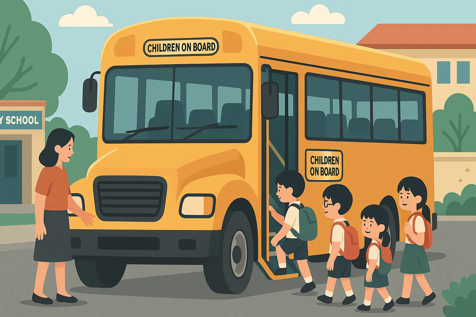 Từ 01/01/2025, xe đưa đón học sinh cần đáp ứng điều kiện gì?