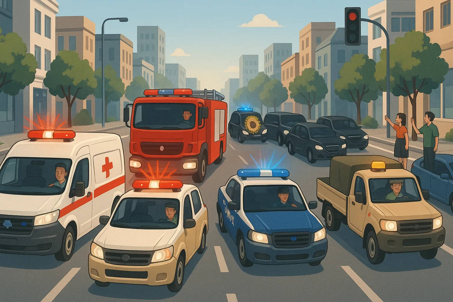 Xe ưu tiên gồm những loại phương tiện nào?