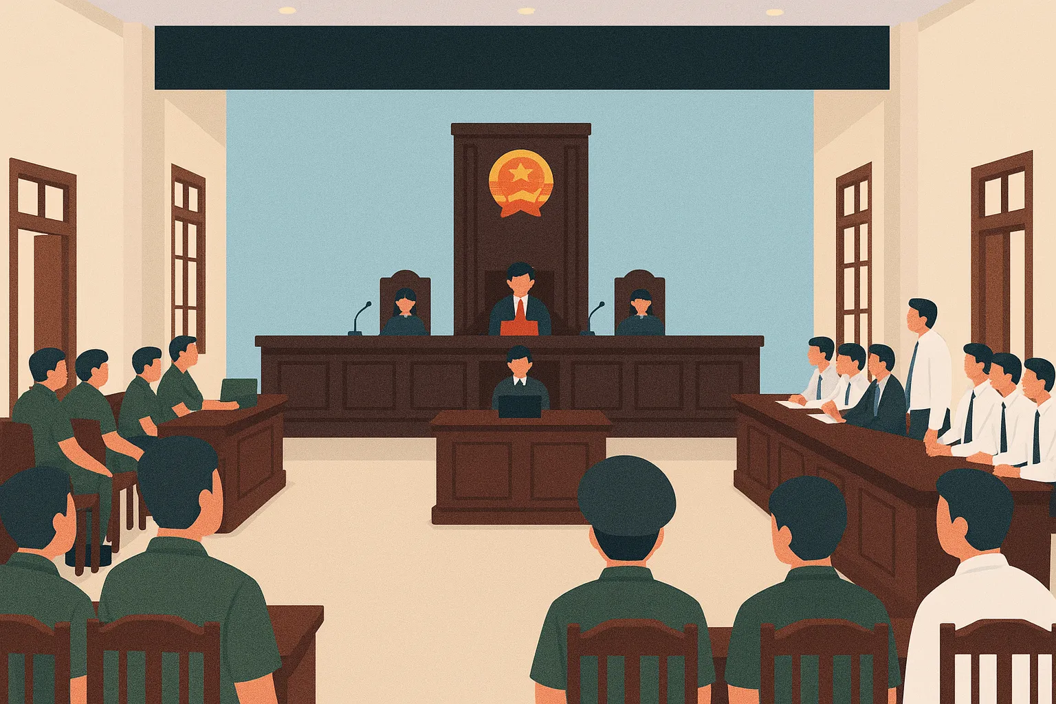 Tòa án quân sự khu vực có được xử sơ thẩm tội giết người không?