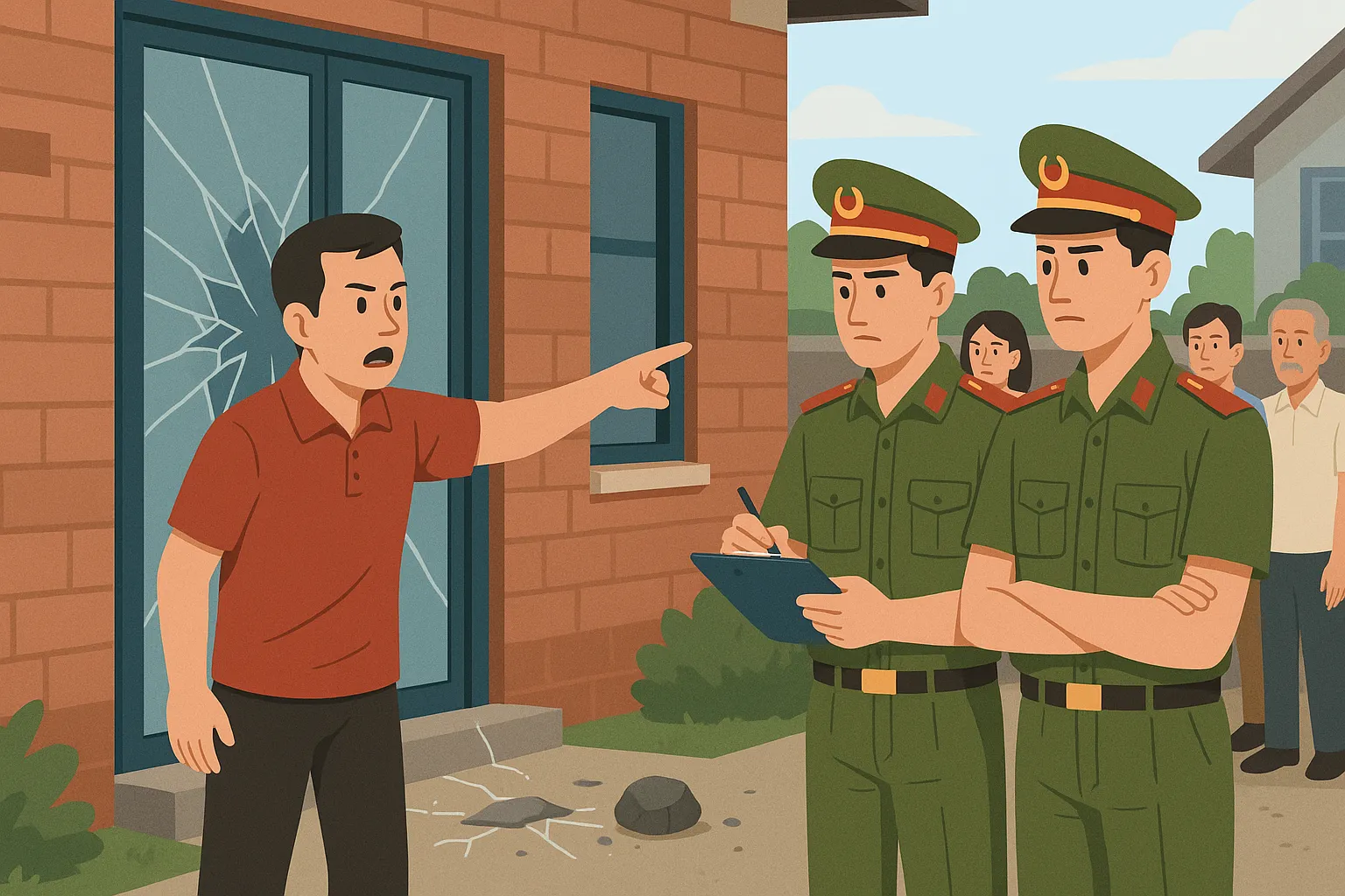 Ném đá vào nhà người khác sẽ bị xử phạt hành chính ra sao?