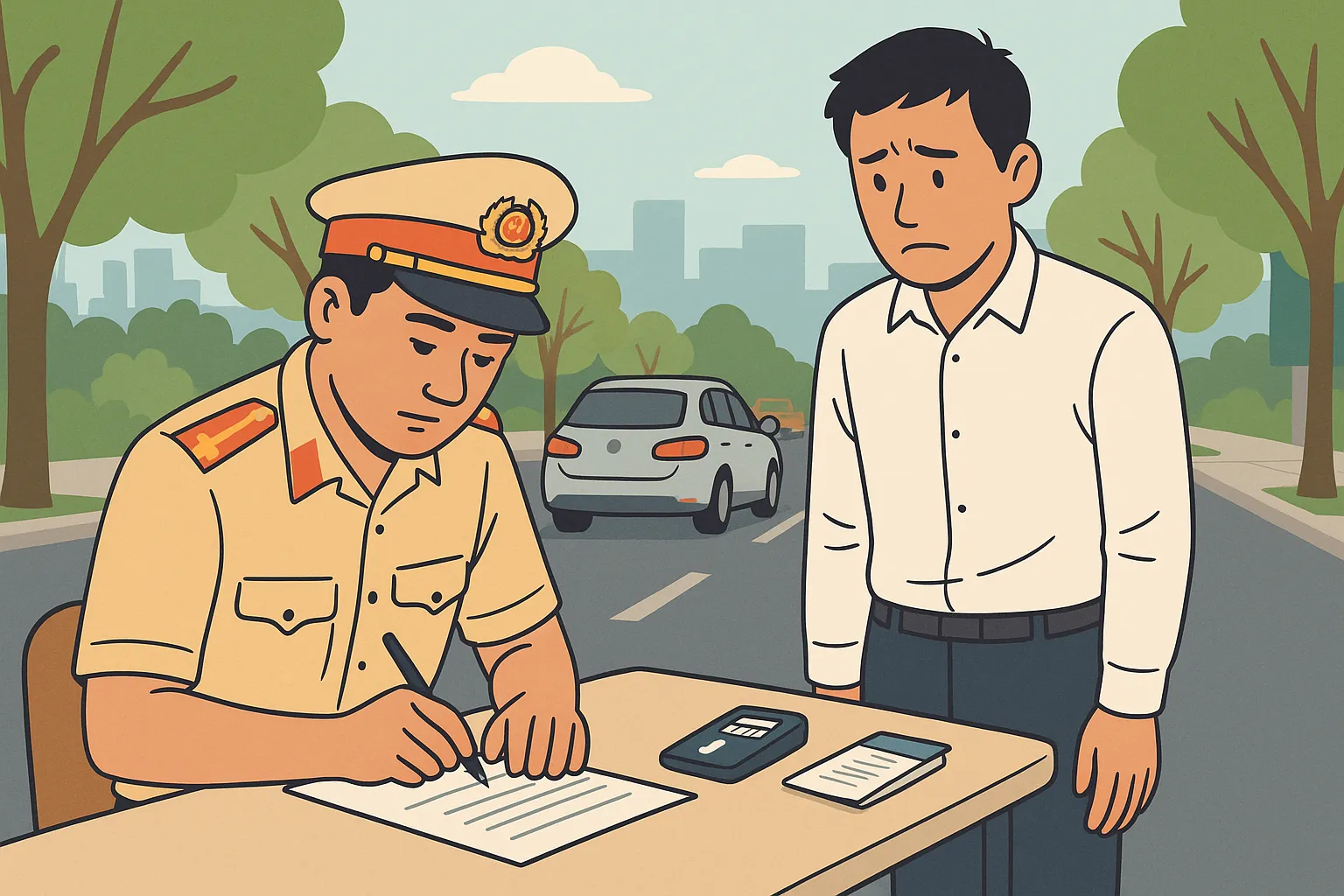 Tình huống giả định - Người dương tính với ma túy khi lái ô tô có bị trừ điểm giấy phép lái xe không?