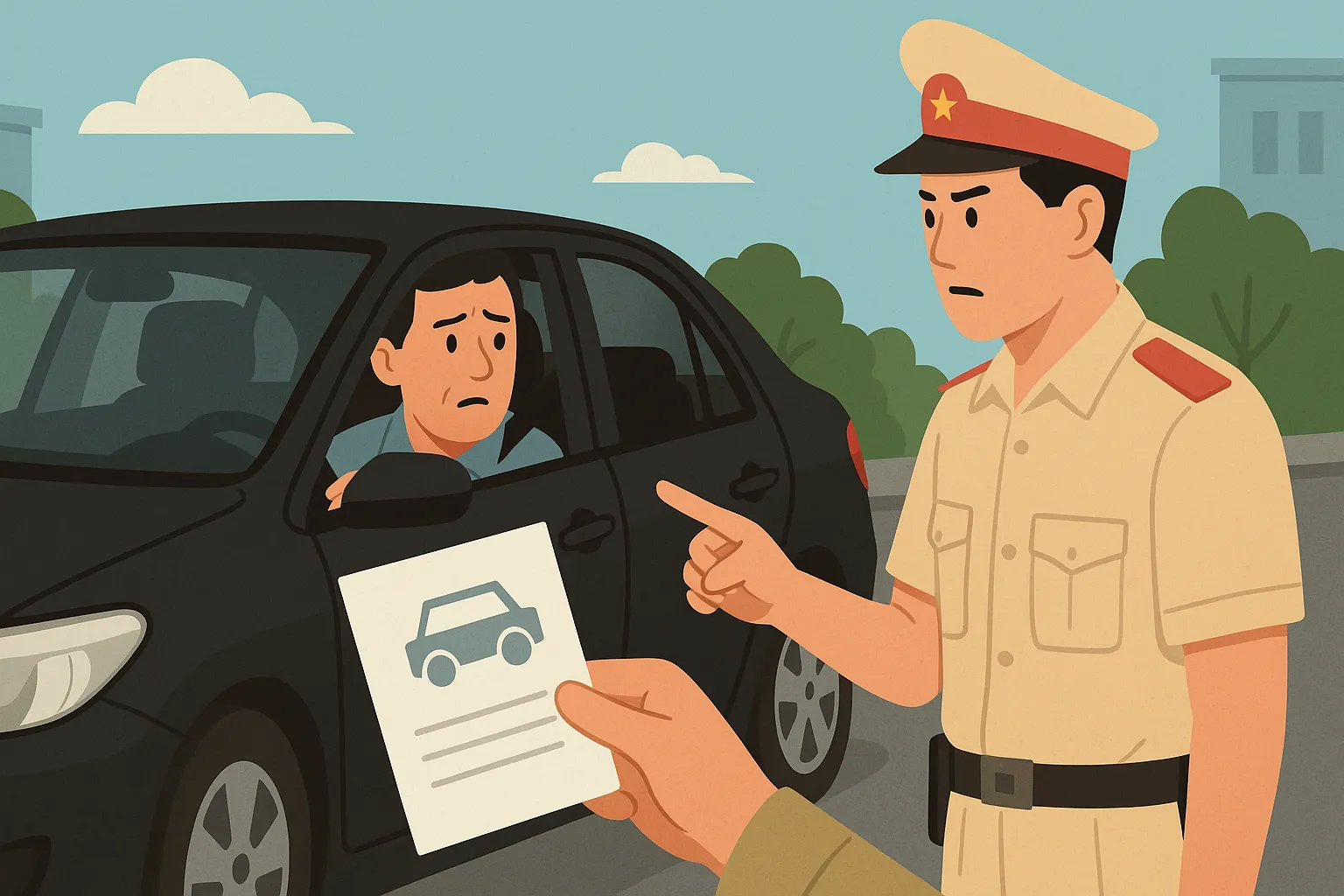 Tự ý đổi màu sơn xe ô tô bị xử phạt bao nhiêu?