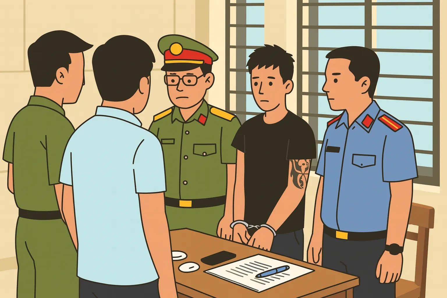 Trách nhiệm hình sự của bị can Nguyễn Văn Nam