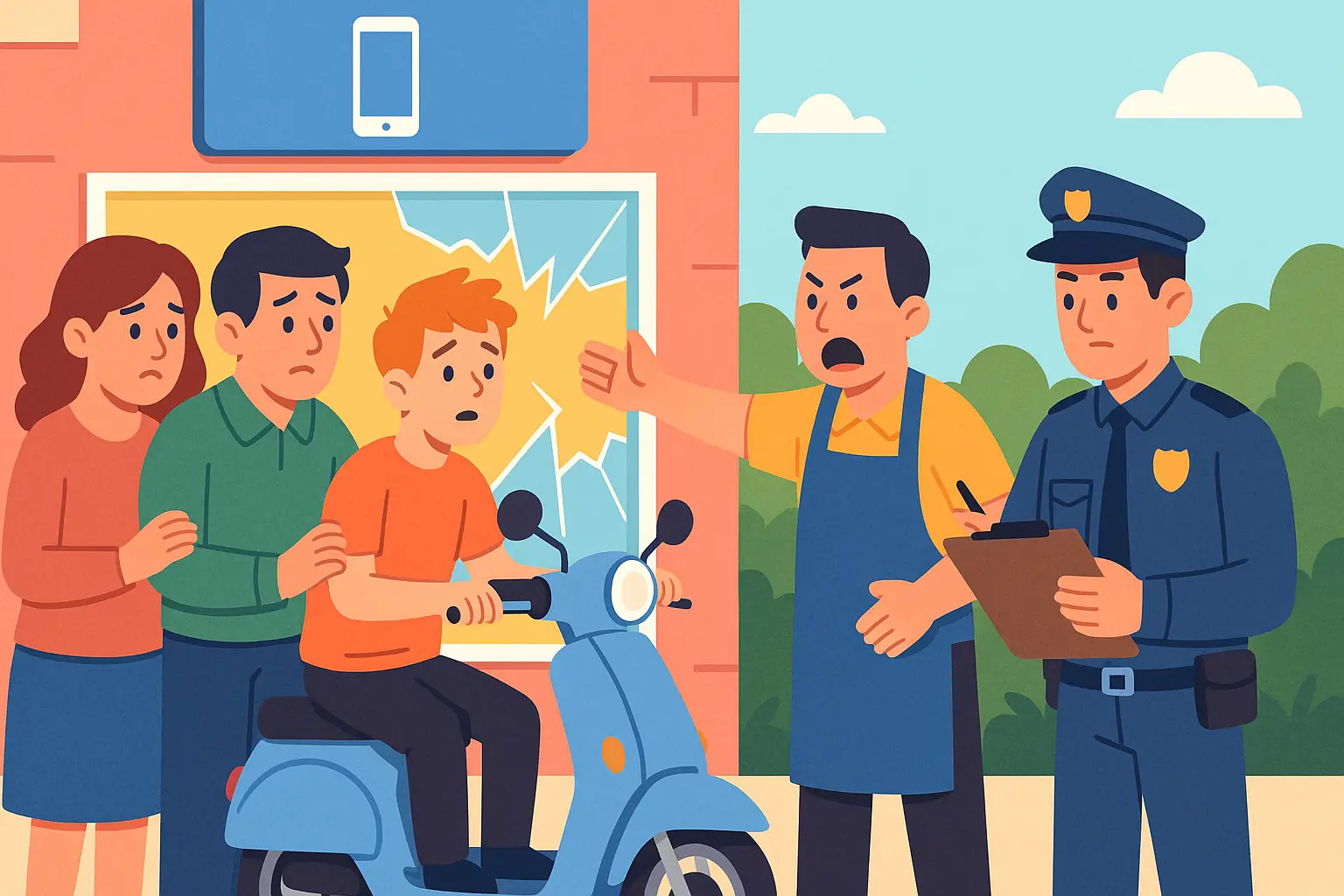 Người chưa thành niên 17 tuổi gây thiệt hại thì có phải bồi thường không?