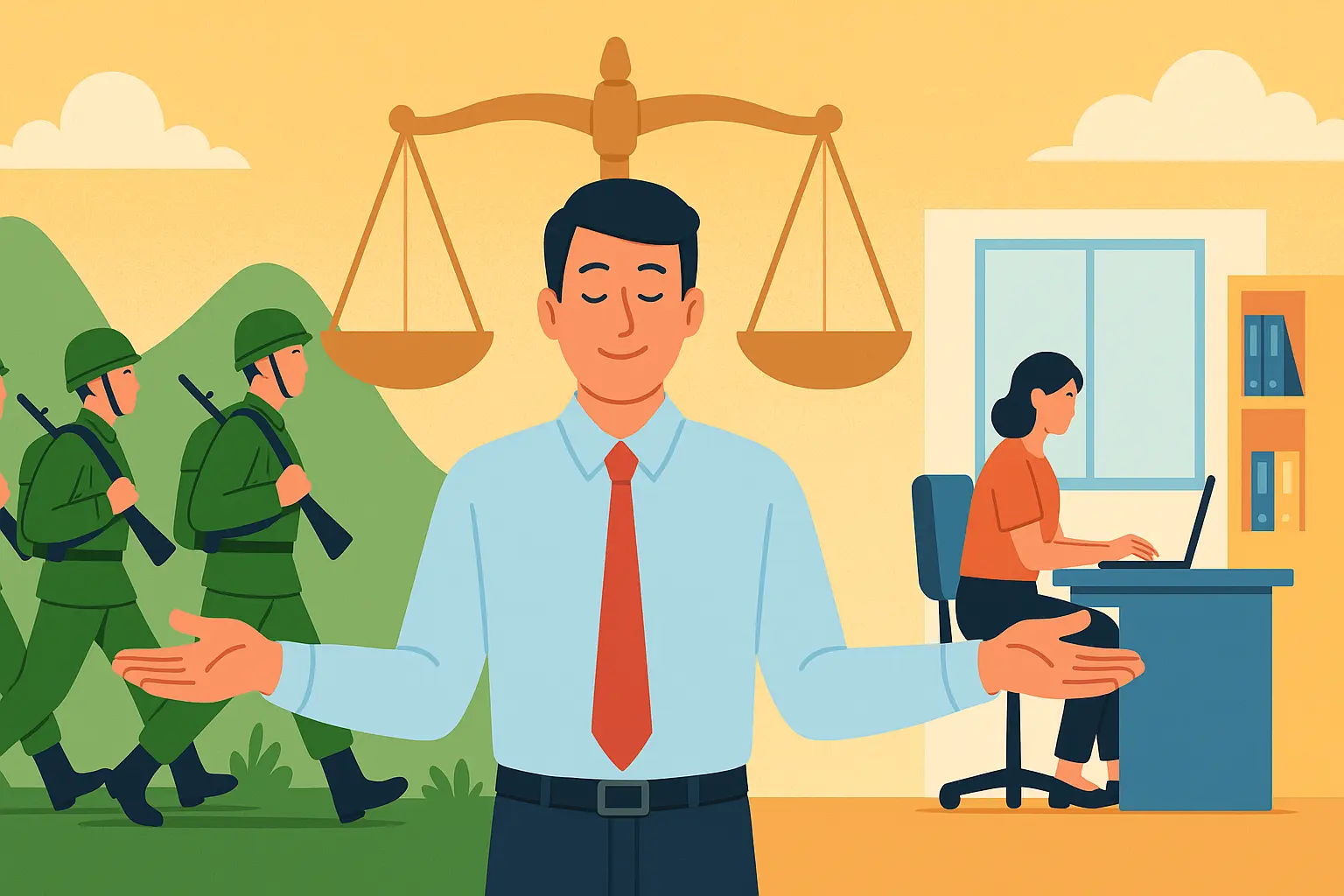 Đi nghĩa vụ quân sự có được tạm hoãn hợp đồng lao động không?