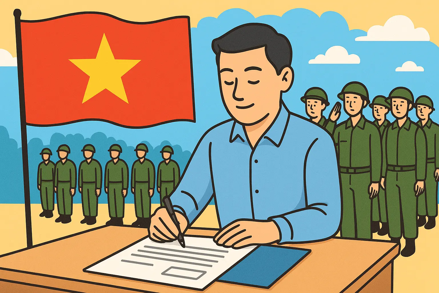 Đi nghĩa vụ quân sự có tạm hoãn thực hiện hợp đồng lao động được không?