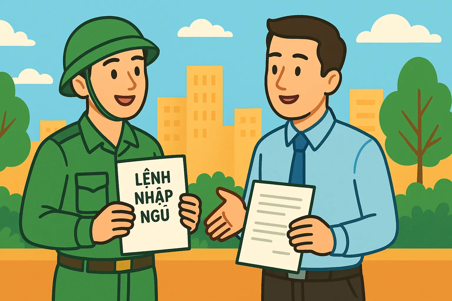 Đi nghĩa vụ quân sự có tạm hoãn thực hiện hợp đồng lao động được không?