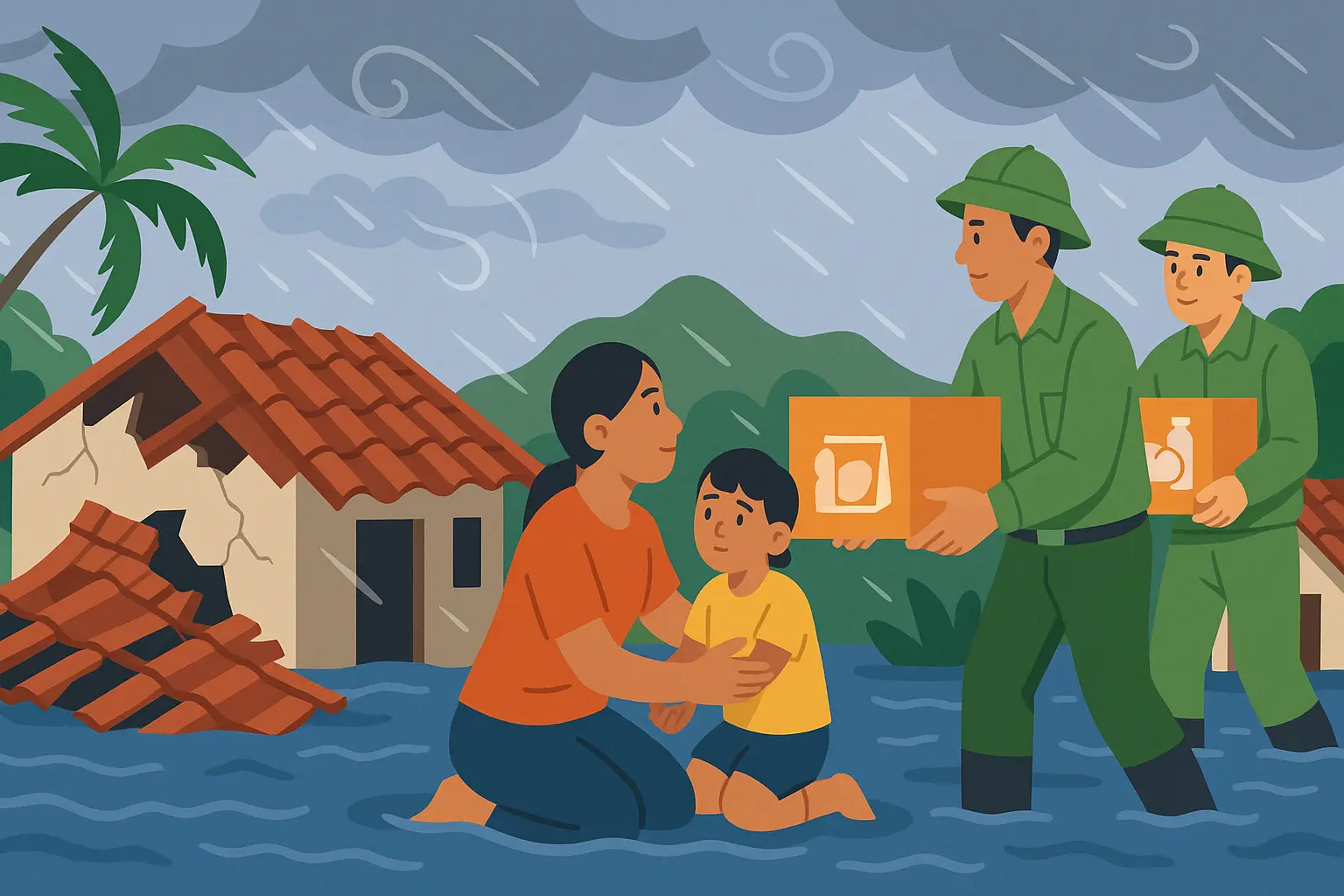 Nhà ở bị mất, thiệt hại nặng vì thiên tai, bão lũ có được nhà nước hỗ trợ không?