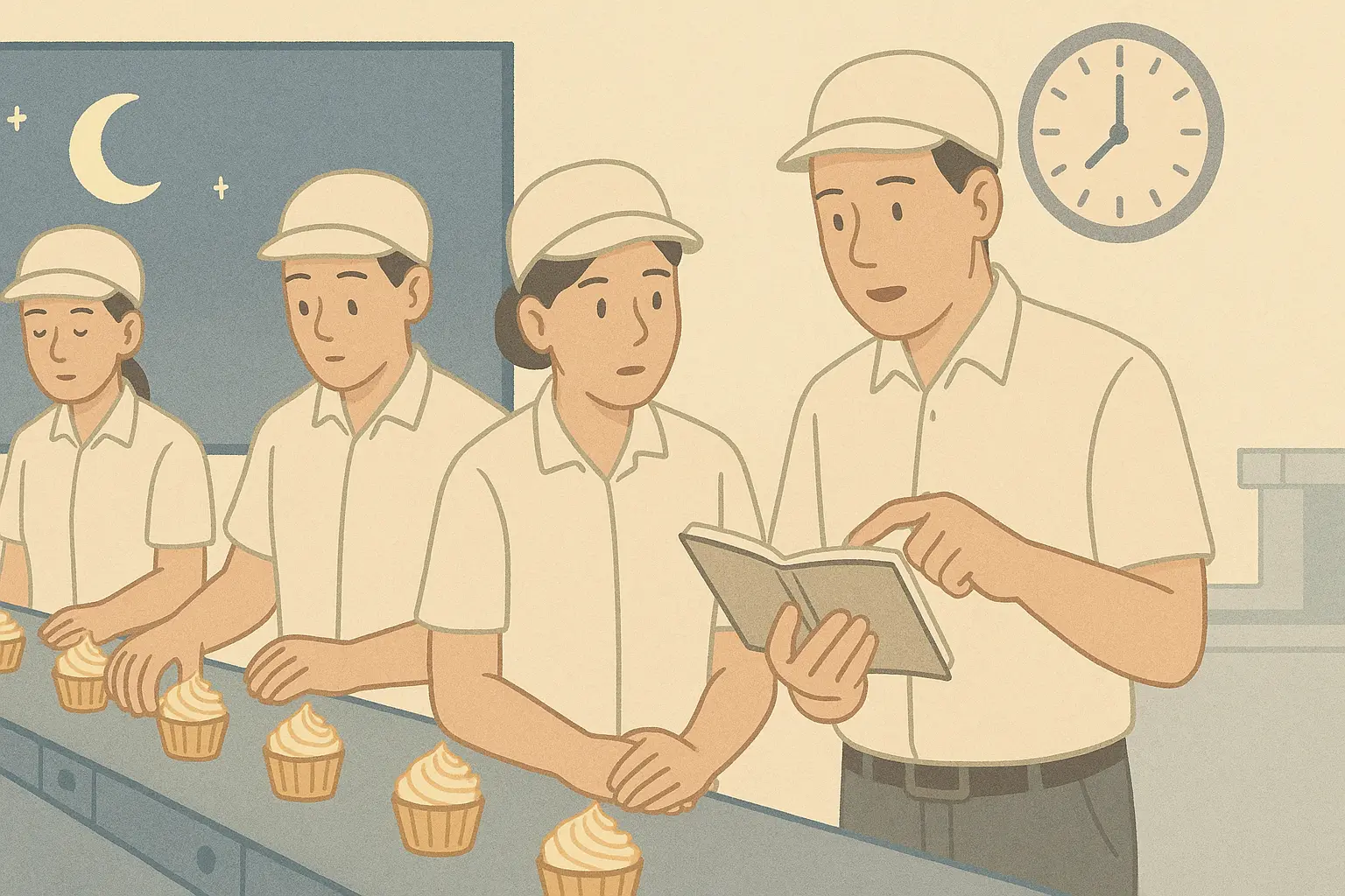 1. Giờ làm việc ban đêm là từ mấy giờ đến mấy giờ?