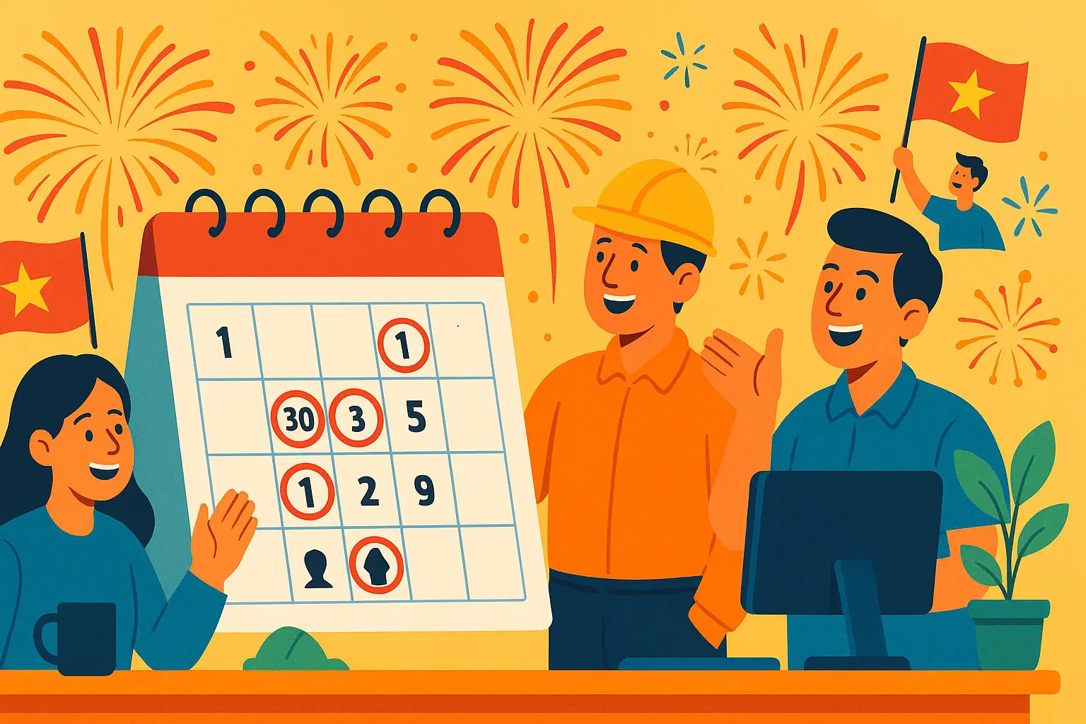 1. Hàng năm có những ngày nghỉ lễ, tết nào?