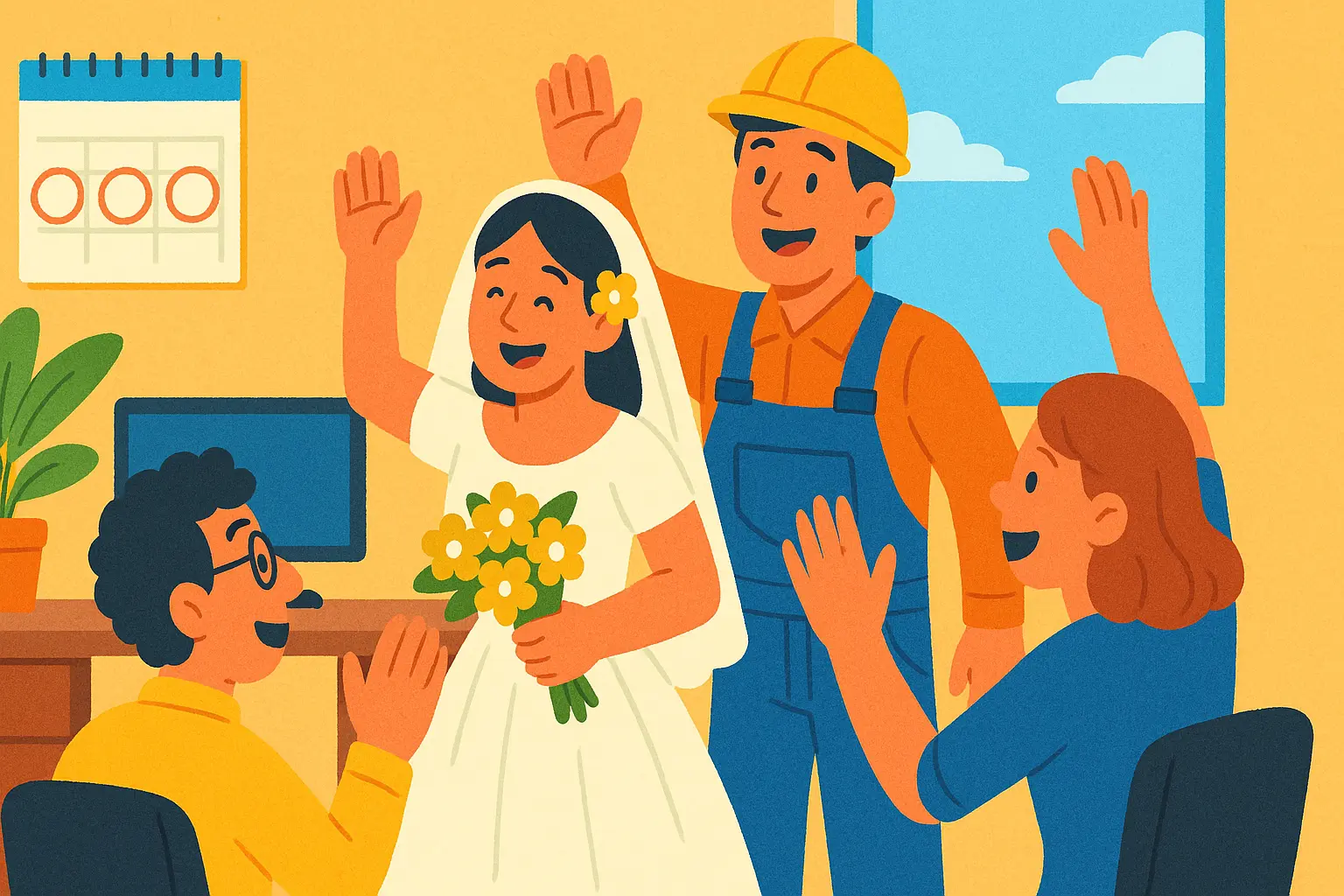 1. Kết hôn được nghỉ bao nhiêu ngày hưởng lương?