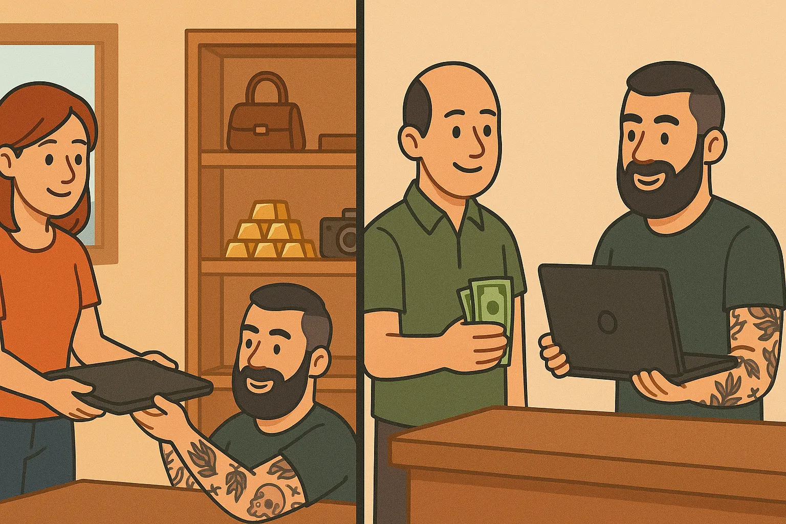 Chủ tiệm cầm đồ có được bán tài sản cầm cố của khách khi chưa hết hạn không??