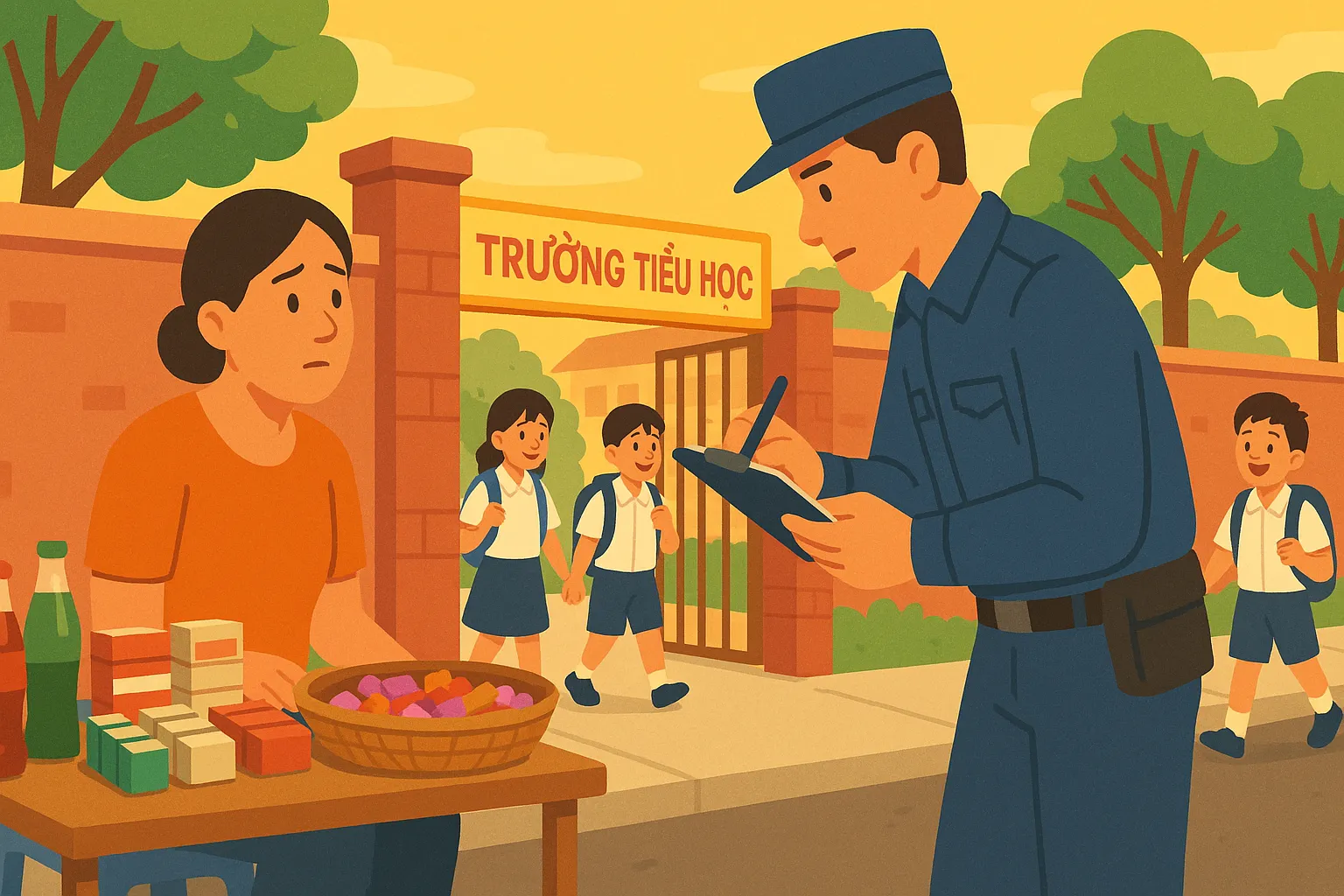 Bán thuốc lá trước cổng trường có vi phạm pháp luật không?