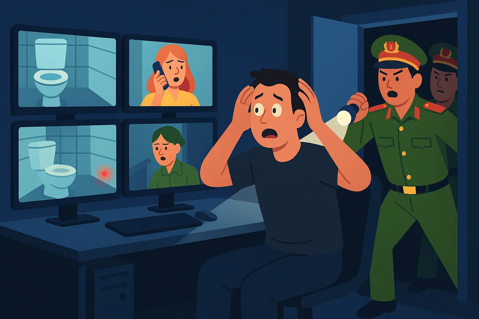 Hành vi gắn camera trong nhà vệ sinh nữ có thể bị xử lý hình sự không?