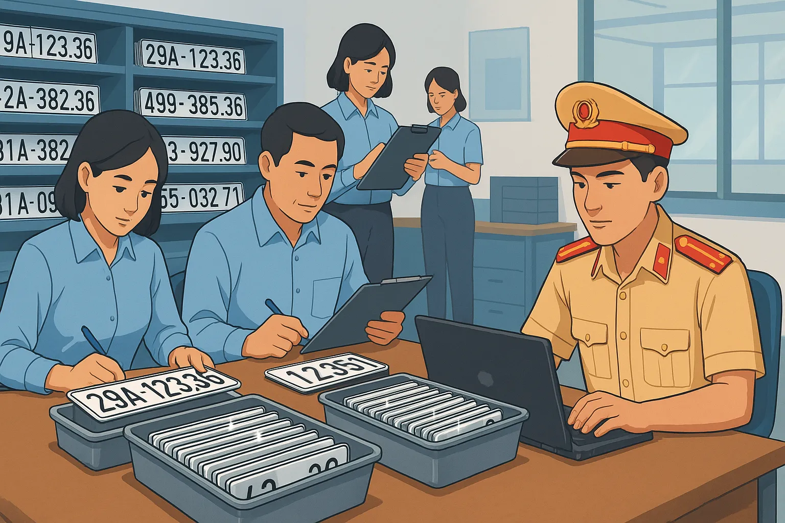 Biển số xe nào sẽ được đem ra đấu giá?