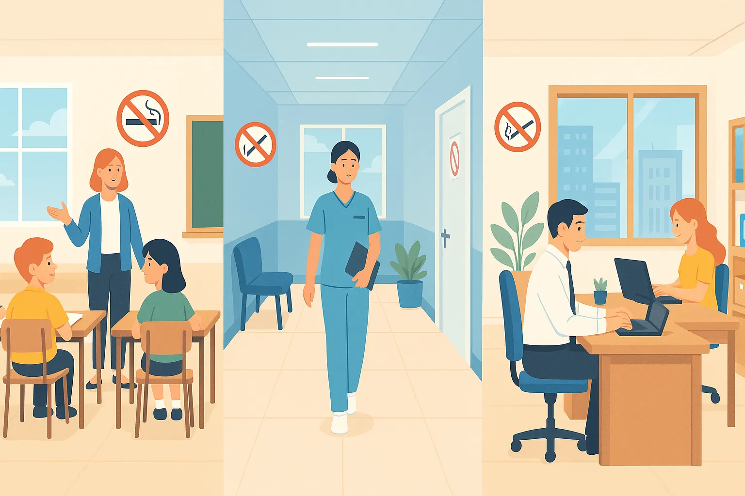 Những địa điểm nào bị cấm hút thuốc lá hoàn toàn?