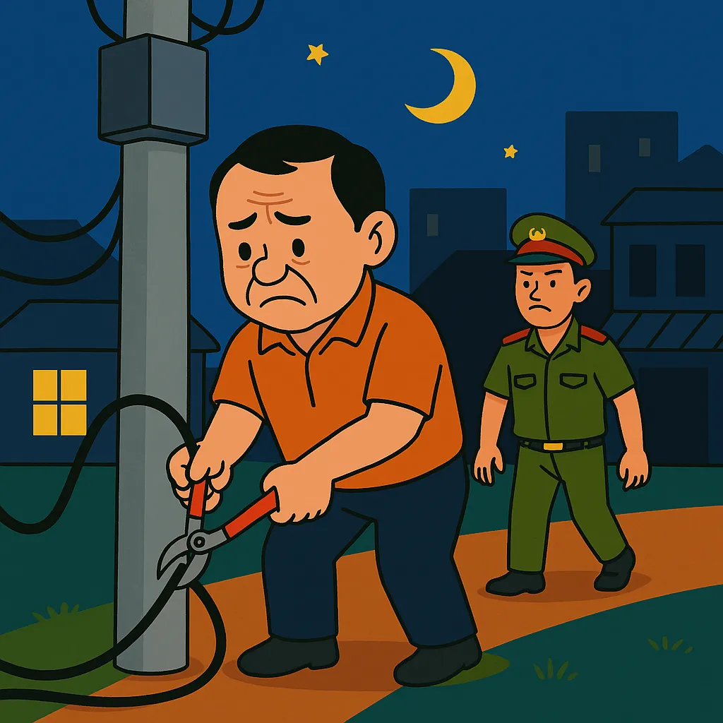 Cắt trộm dây cáp điện để bán phế liệu bị xử phạt bao nhiêu?