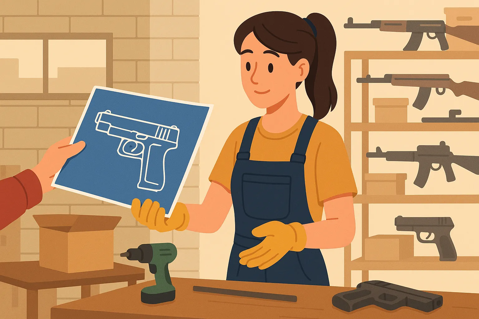 Có được tự chế tạo súng để sử dụng với mục đích phòng thân không?