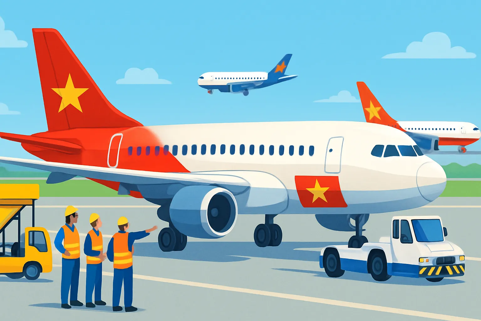 Máy bay chở khách mà không sơn quốc kỳ có bị xử phạt không?