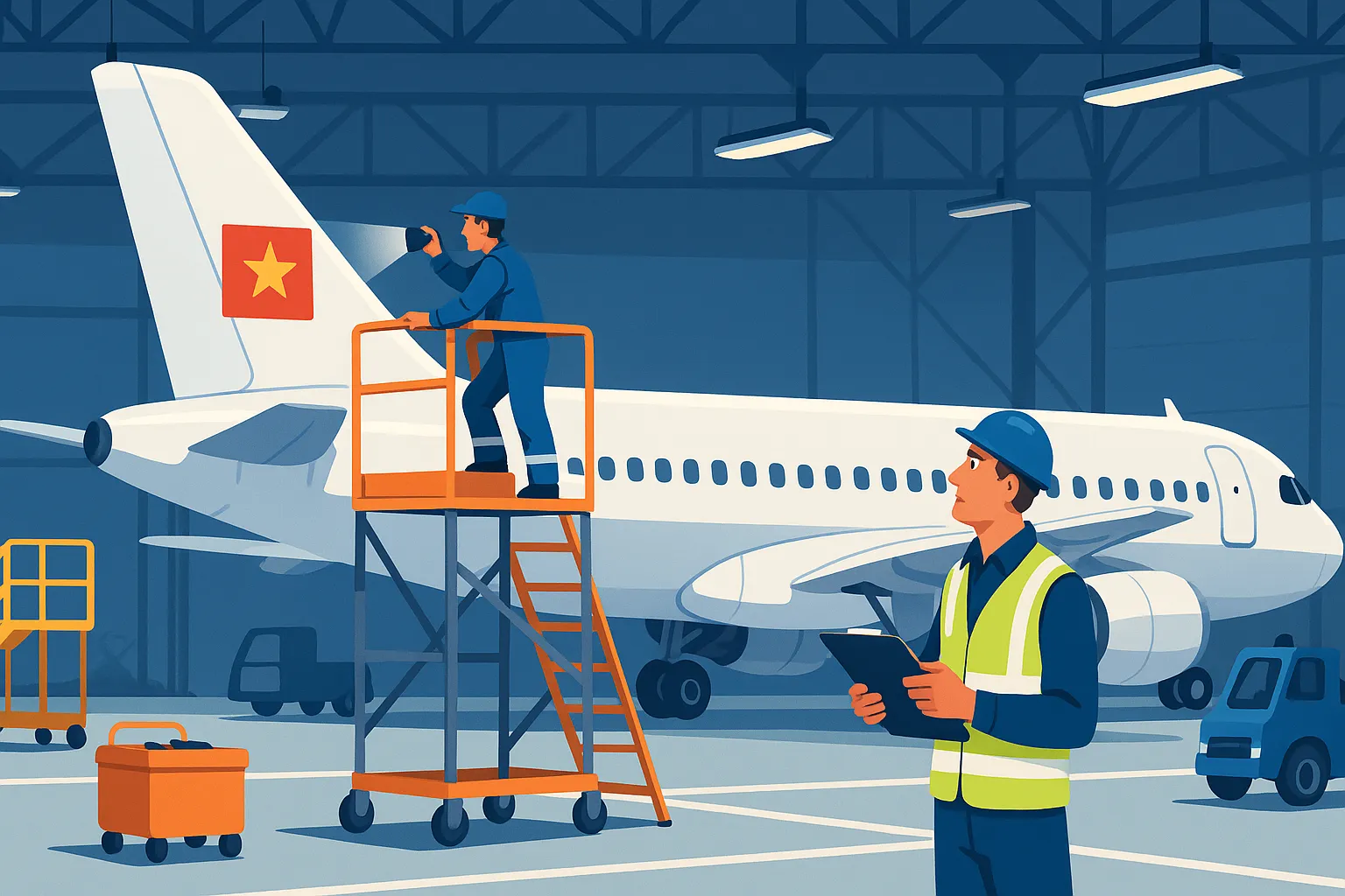 Sơn quốc kỳ hình vuông lên máy bay có bị xử phạt không?