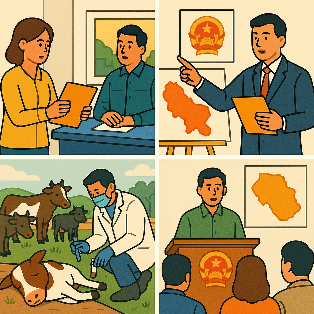 Khi nào công bố dịch bệnh động vật trên cạn?