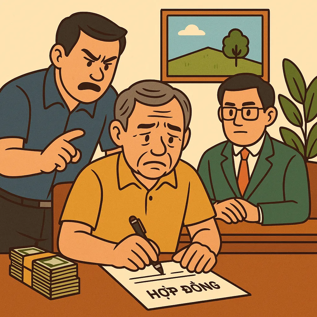 Khi bị đe dọa, cưỡng ép ký hợp đồng thì giao dịch đó có hiệu lực hay không?