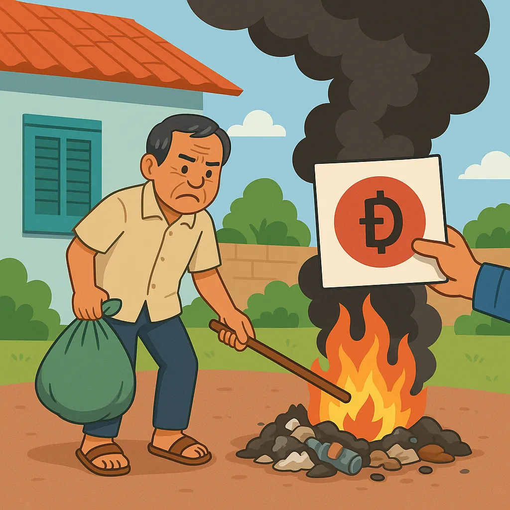 Đốt bao ni-lông tại nhà bị xử phạt bao nhiêu?