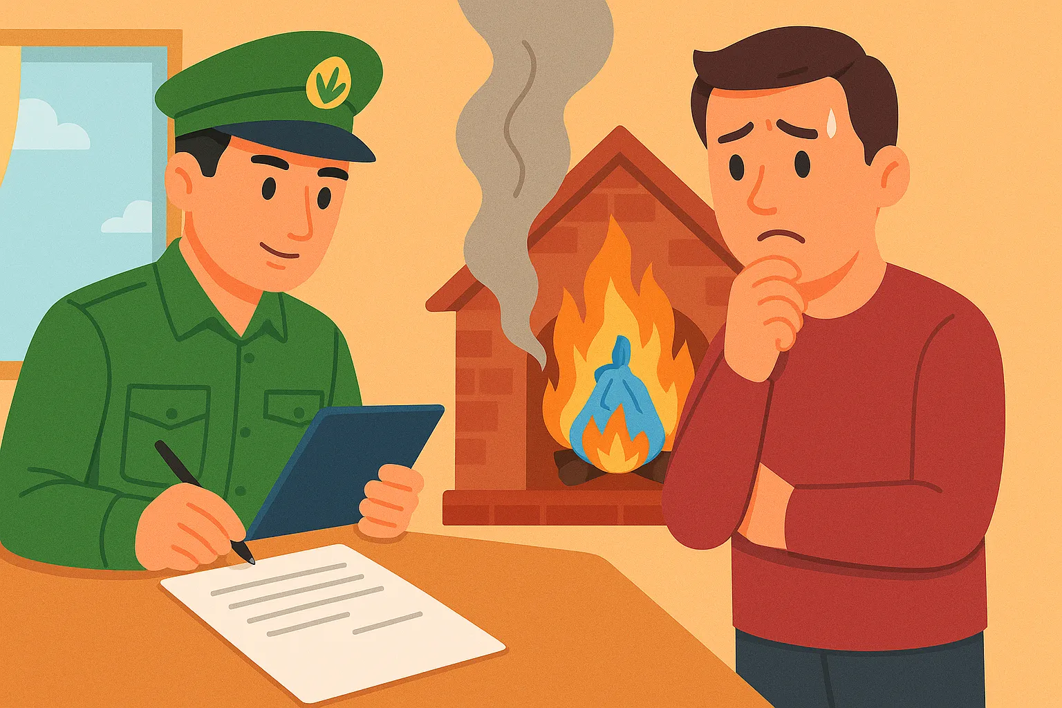 Đốt bao ni-lông tại nhà bị xử phạt bao nhiêu?