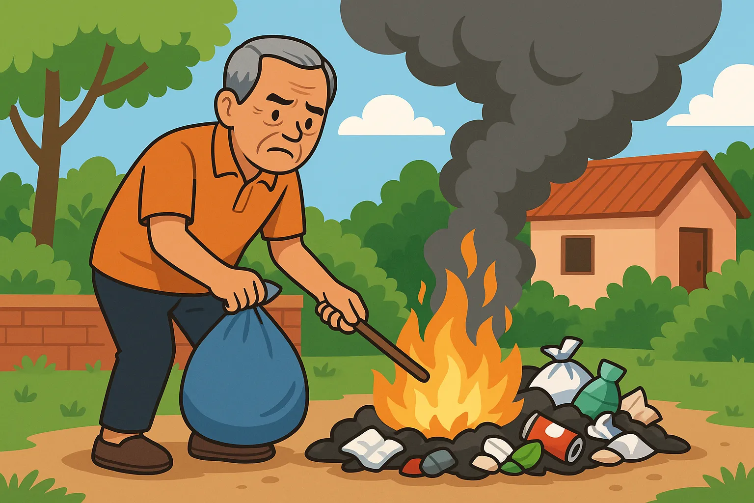 Đốt bao ni-lông tại nhà có vi phạm pháp luật không?