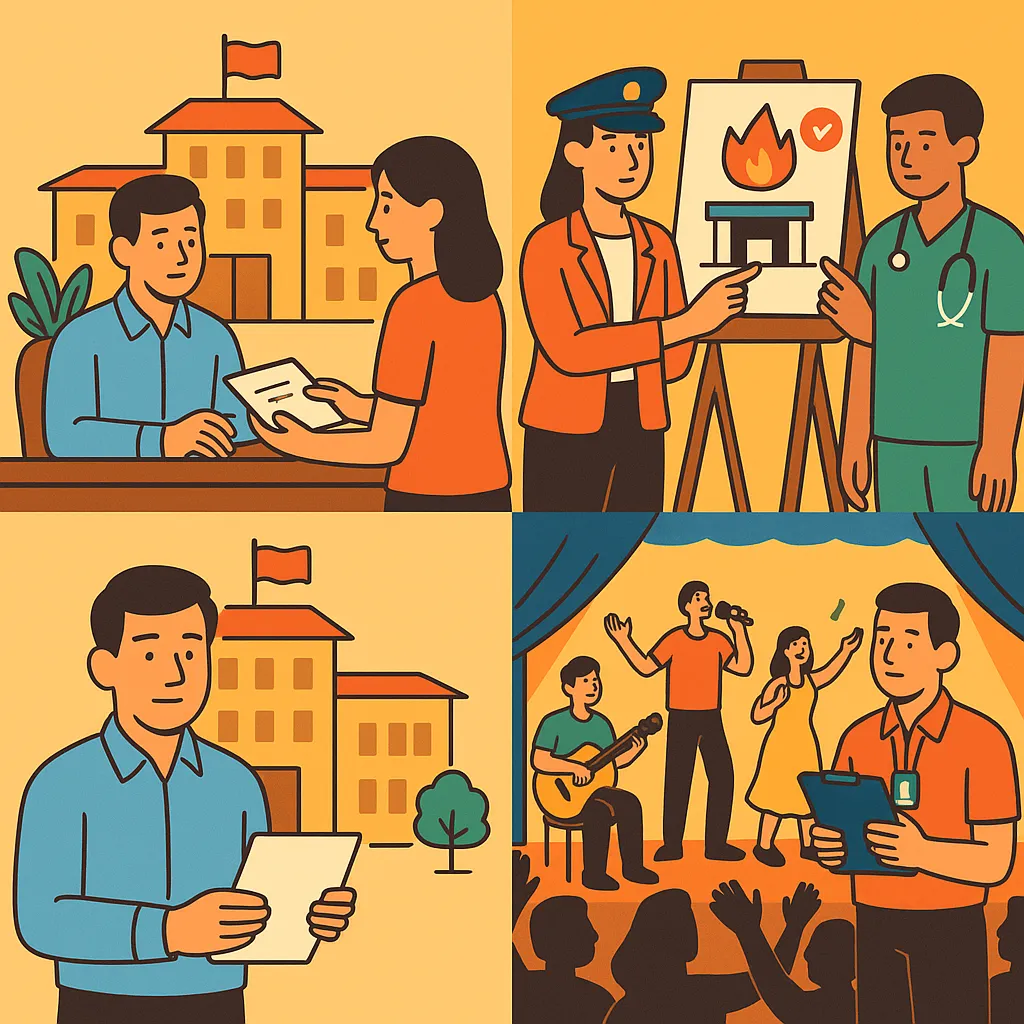 Ai có thẩm quyền cấp giấy phép tổ chức sự kiện?