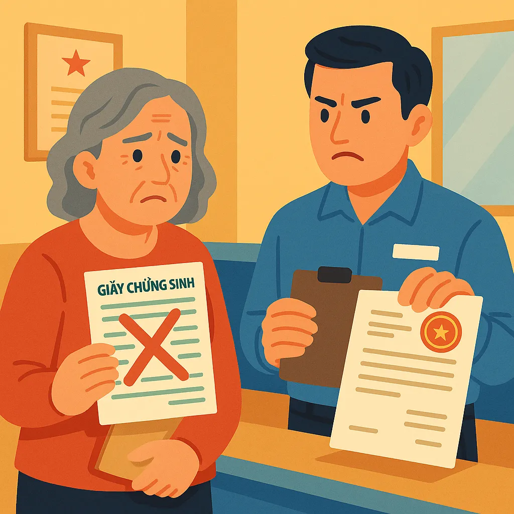 Làm giả nội dung giấy khai sinh bị xử phạt bao nhiêu?