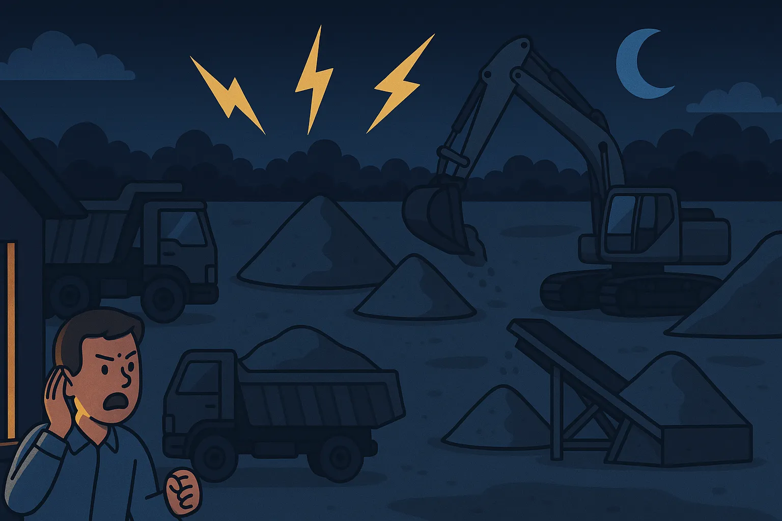 Cá nhân, tổ chức được phép khai thác cát trong khung giờ nào?