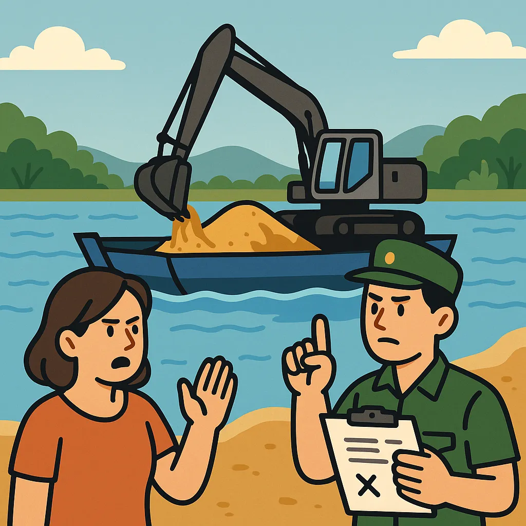 Tổ chức, cá nhân được phép khai thác cát có trách nhiệm gì?