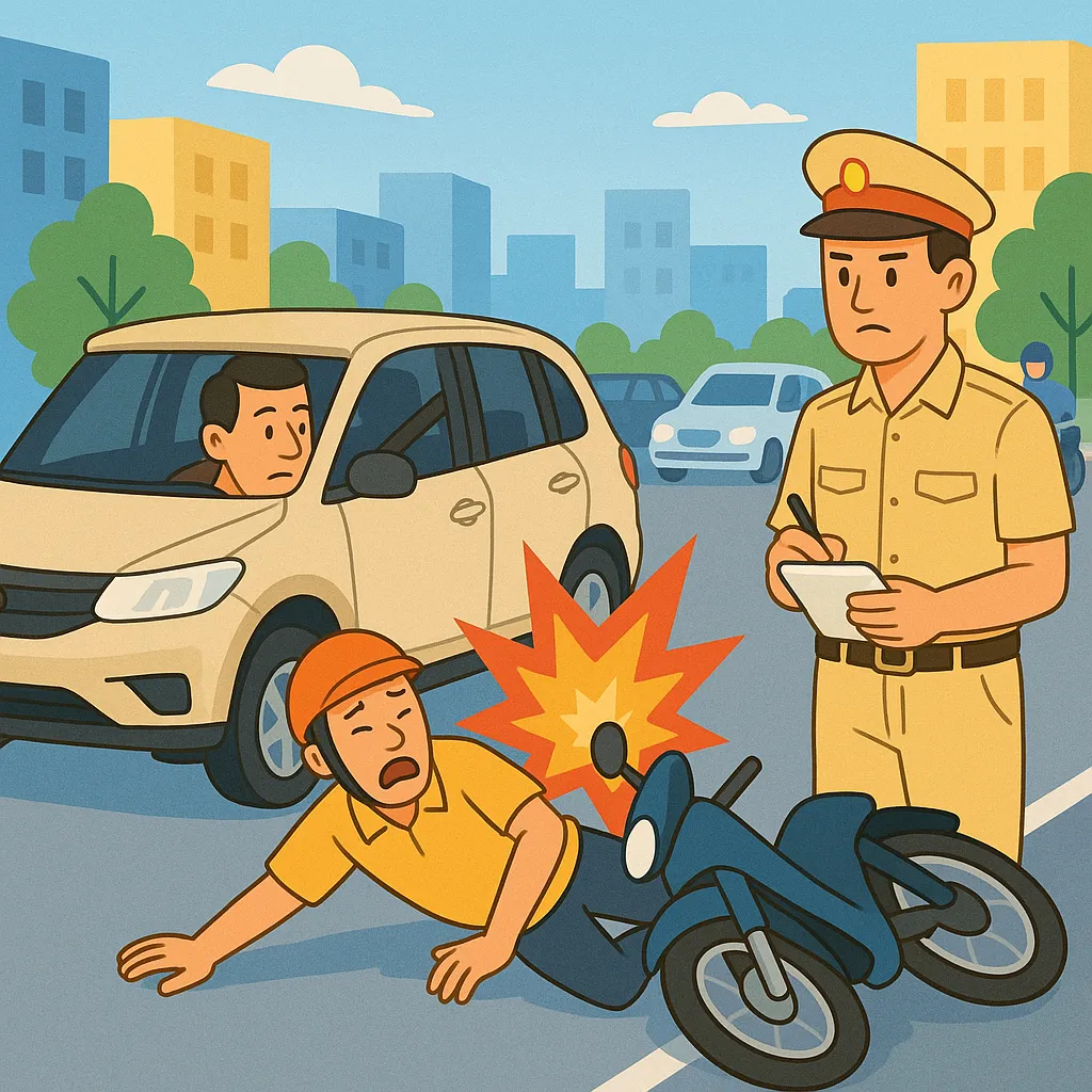 Ô tô không xi nhan khi chuyển hướng bị phạt là bao nhiêu?