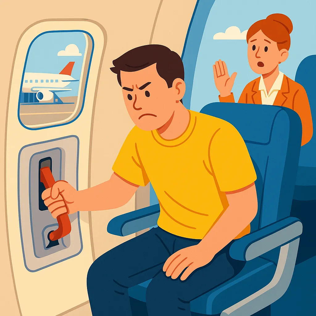 Tự ý mở cửa thoát hiểm máy bay bị xử phạt bao nhiêu?