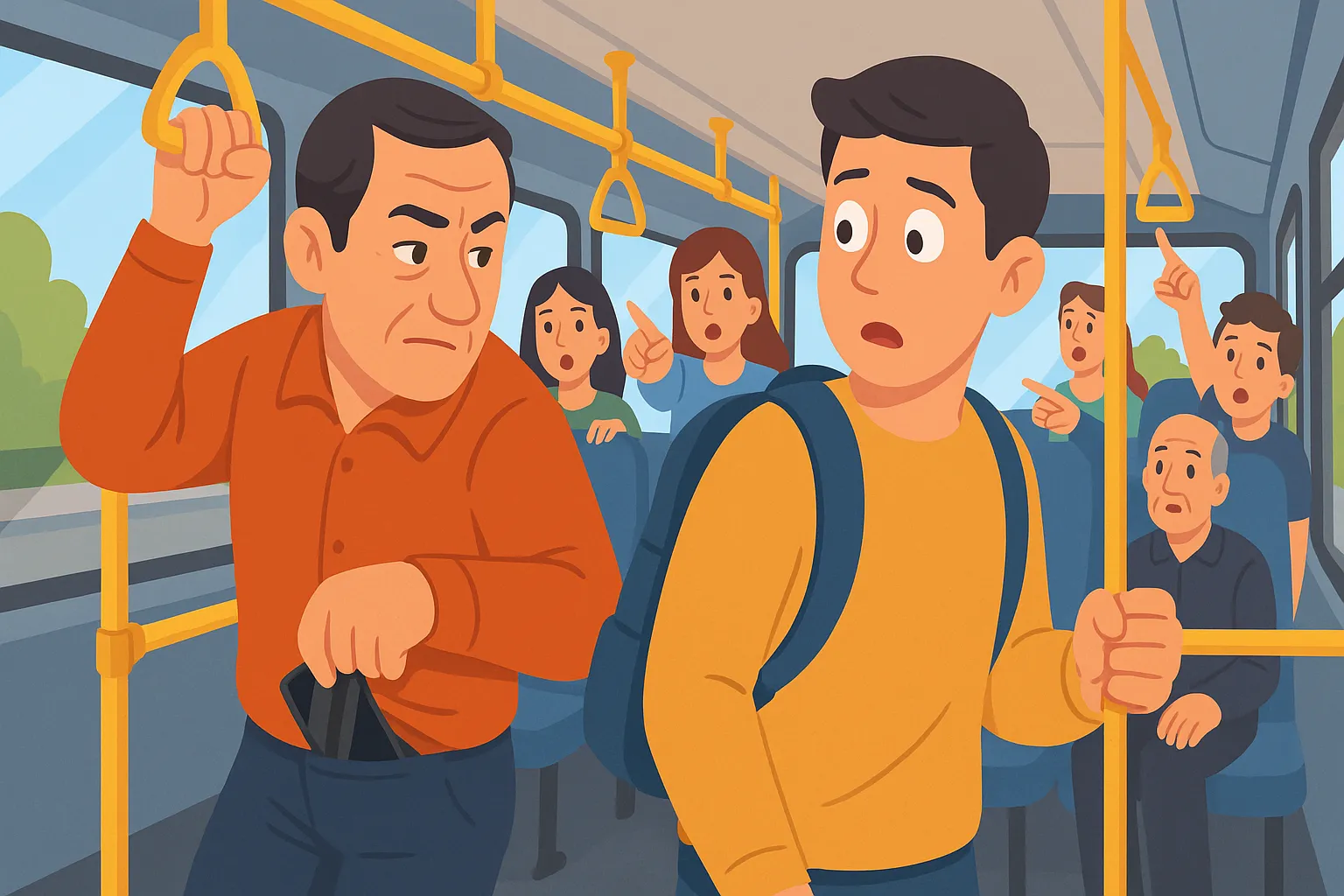 Móc điện thoại trên xe buýt bị xử lý như thế nào?