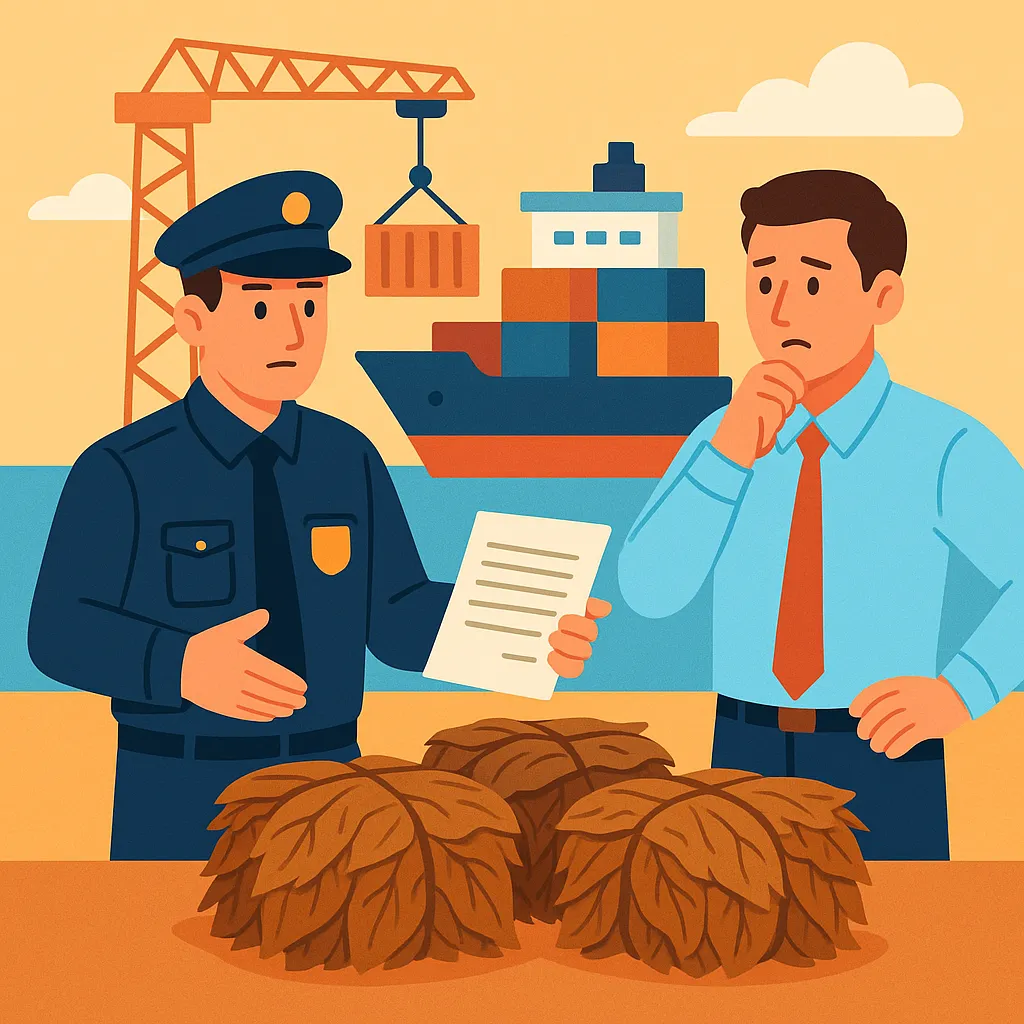 Nhập khẩu nguyên liệu thuốc lá không có giấy phép bị xử phạt bao nhiêu?