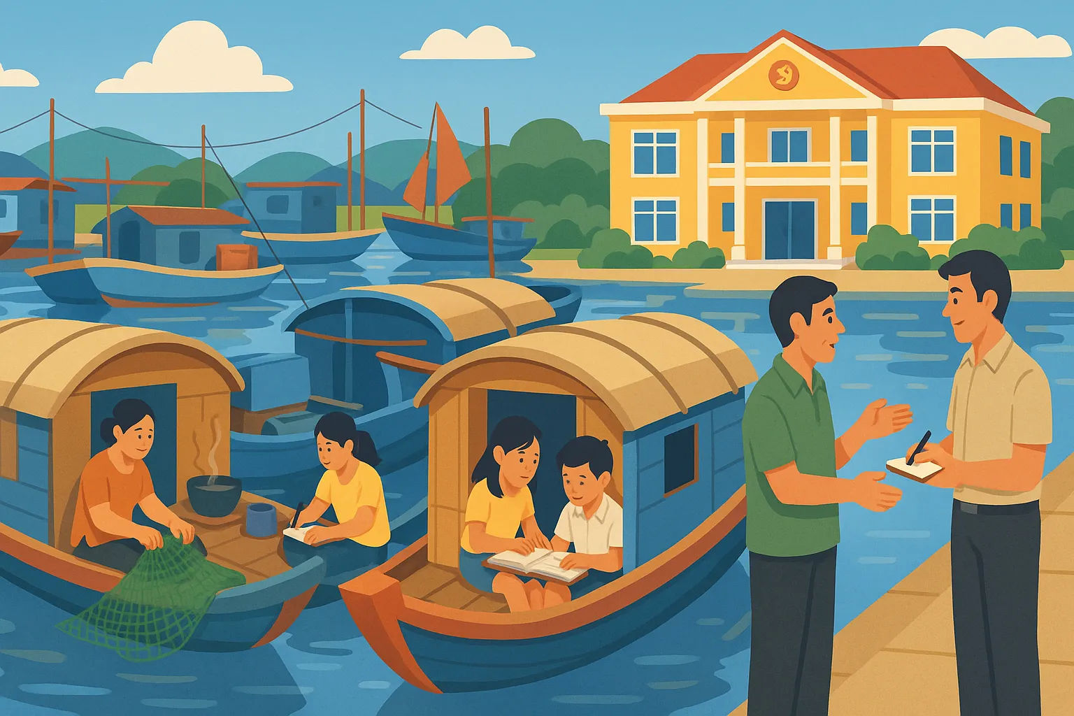 Người sinh sống, người làm nghề lưu động trên tàu thuyền được xác định nơi cư trú như thế nào?