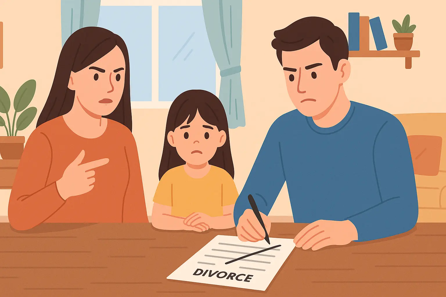 Con sẽ ở với ai khi cha mẹ ly hôn?