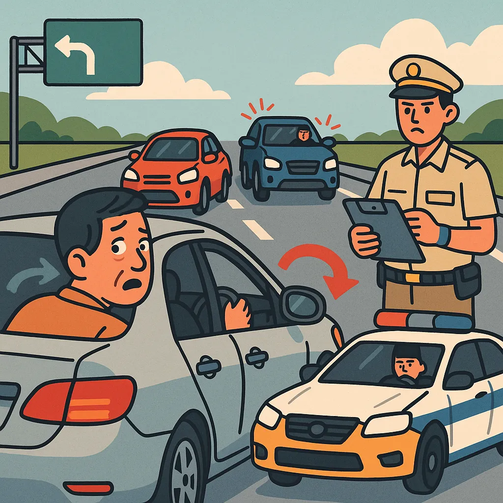 Quay đầu xe ô tô trên đường cao tốc bị phạt bao nhiêu?