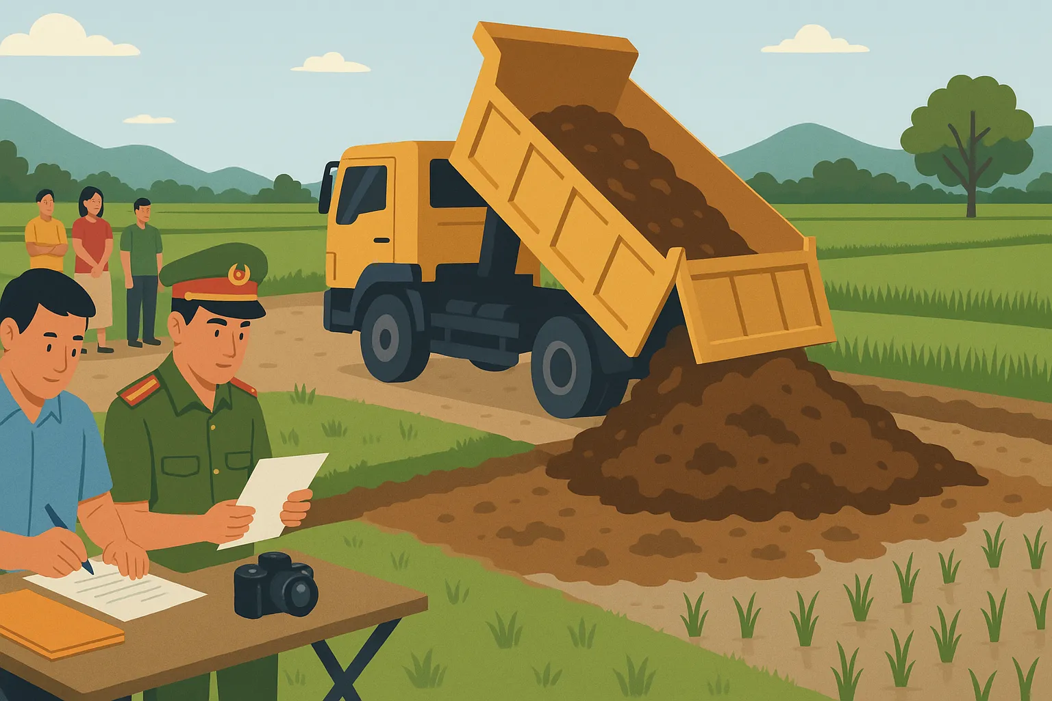 San lấp đất nông nghiệp trái phép bị xử lý thế nào?