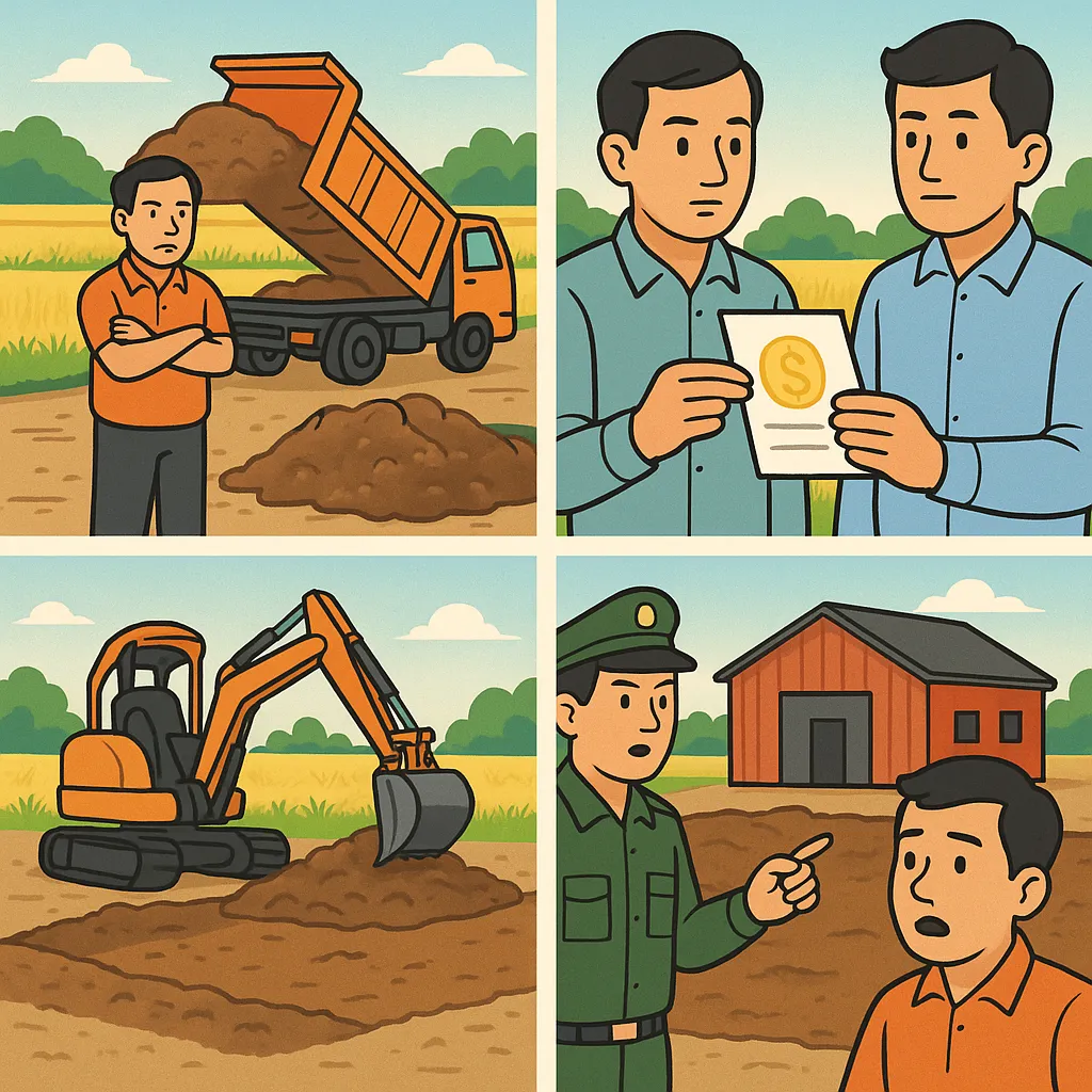San lấp đất nông nghiệp trái phép có bị thu hồi đất không?