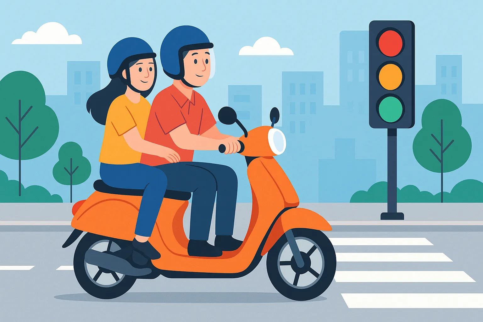 Người ngồi phía sau xe máy không đội nón bảo hiểm bị phạt bao nhiêu?