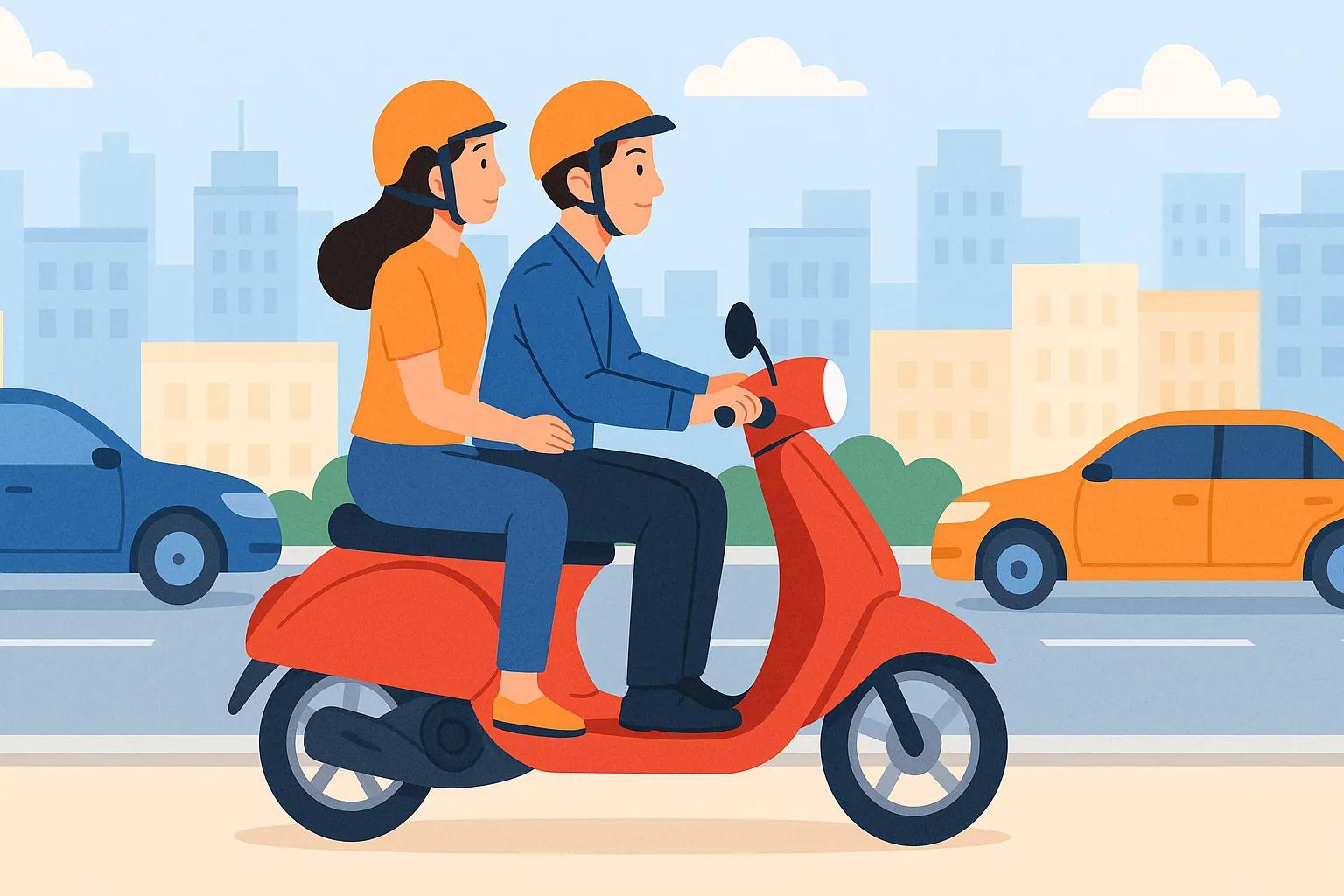 Người ngồi phía sau xe máy có phải đội nón bảo hiểm không?