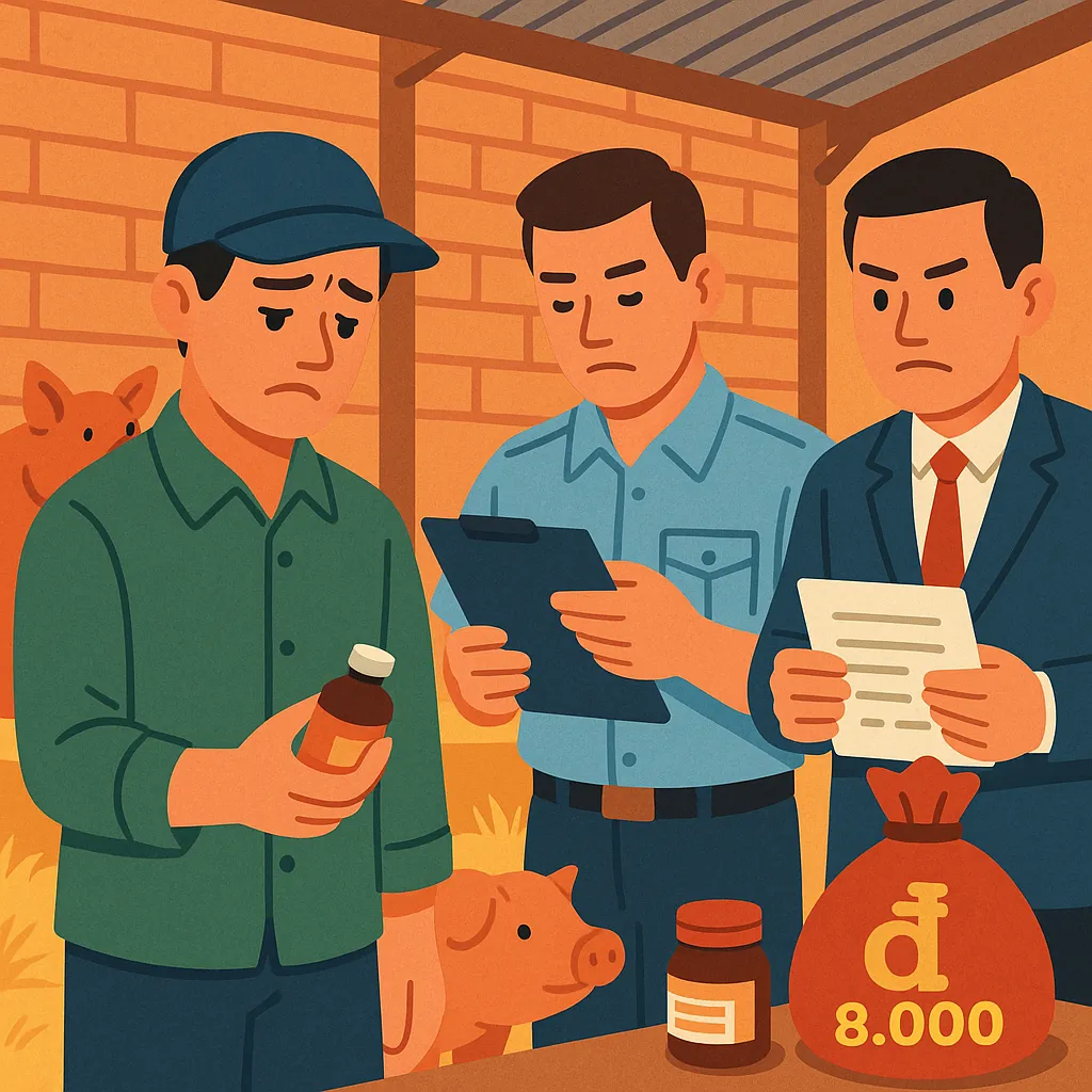 Sử dụng thuốc thú y không theo hướng dẫn bị xử phạt bao nhiêu?