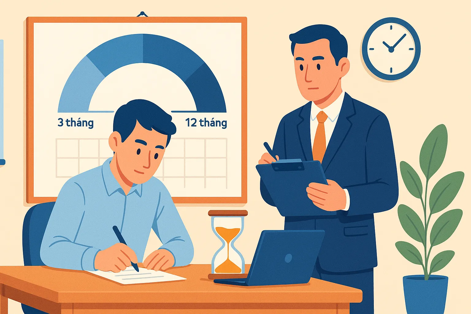 Thời gian thực hiện chế độ tập sự là bao lâu?